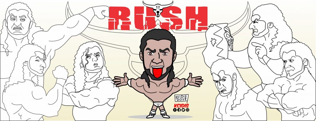 dibujos del luchador Rush, lucha libre por kcidis