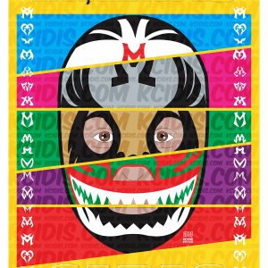 poster dibujo luchador mil mascaras por kcidis